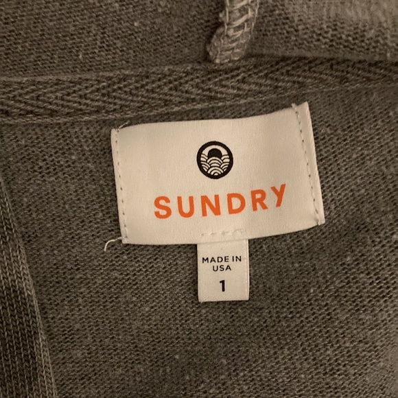 Leopard print Sundry drawstring hoodie - Picture 4 of 5